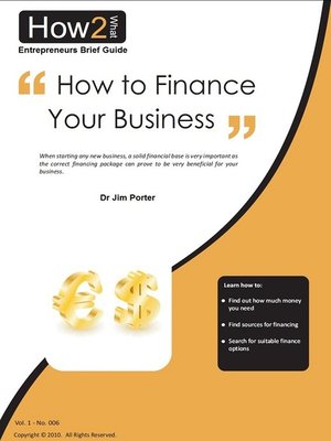 cover image of How to Finance Your Business